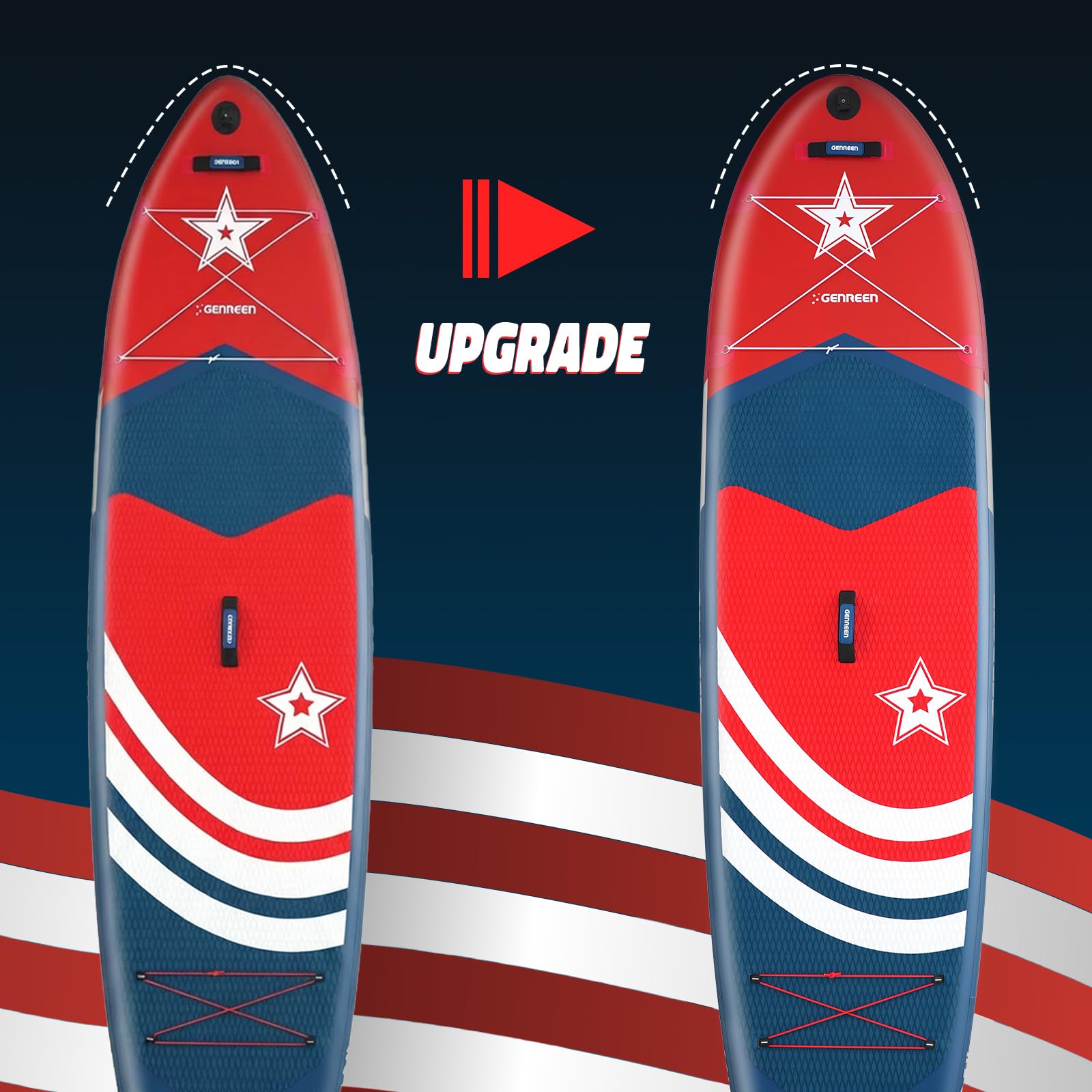 Amazon | GENREEN スタンドアップパドルボード supボード パドルボード